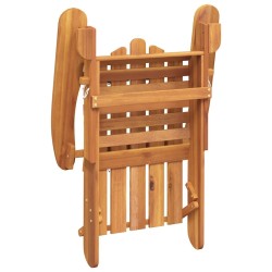 Chaises Adirondack de jardin repose-pieds lot de 2 Bois acacia 556235556235