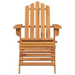 Chaises Adirondack de jardin repose-pieds lot de 2 Bois acacia 556235556235