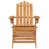 Chaises Adirondack de jardin repose-pieds lot de 2 Bois acacia 556235556235