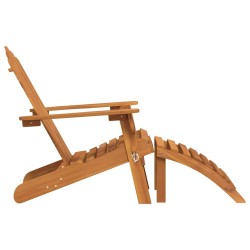 Chaises Adirondack de jardin repose-pieds lot de 2 Bois acacia 556235556235