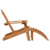 Chaises Adirondack de jardin repose-pieds lot de 2 Bois acacia 556235556235