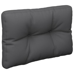 Coussin de palette anthracite 50x40x12 cm tissu 556238556238