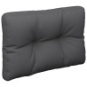 Coussin de palette anthracite 50x40x12 cm tissu 556238556238