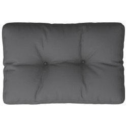 Coussin de palette anthracite 50x40x12 cm tissu 556238556238