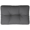 Coussin de palette anthracite 50x40x12 cm tissu 556238556238