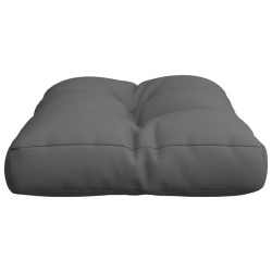 Coussin de palette anthracite 50x40x12 cm tissu 556238556238