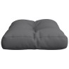 Coussin de palette anthracite 50x40x12 cm tissu 556238556238