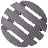 Chariots à plantes 4 pcs Gris Ø30x7,5 cm WPC 556240556240