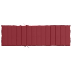 Coussin de chaise longue rouge bordeaux 200x70x3cm tissu oxford 556243556243