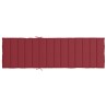 Coussin de chaise longue rouge bordeaux 200x70x3cm tissu oxford 556243556243