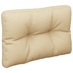Coussin de palette beige 50x40x12 cm tissu 556248556248