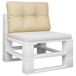 Coussin de palette beige 50x40x12 cm tissu 556248556248