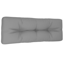 Coussin de palette gris 120x40x12 cm tissu 556249556249