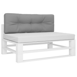 Coussin de palette gris 120x40x12 cm tissu 556249556249