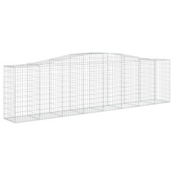 Paniers à gabions arqués 3 pcs 400x50x100/120 cm Fer galvanisé 556250556250