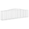 Paniers à gabions arqués 3 pcs 400x50x100/120 cm Fer galvanisé 556250556250