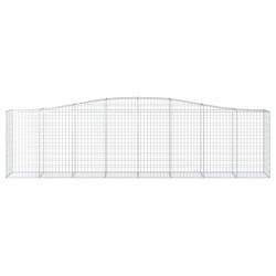 Paniers à gabions arqués 3 pcs 400x50x100/120 cm Fer galvanisé 556250556250