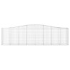 Paniers à gabions arqués 3 pcs 400x50x100/120 cm Fer galvanisé 556250556250