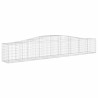 Paniers à gabions arqués 4 pcs 400x50x60/80 cm Fer galvanisé 556251556251