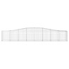Paniers à gabions arqués 4 pcs 400x50x60/80 cm Fer galvanisé 556251556251