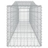 Paniers à gabions arqués 4 pcs 400x50x60/80 cm Fer galvanisé 556251556251