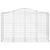 Paniers à gabions arqués 5 pcs 200x50x120/140 cm Fer galvanisé 556253556253
