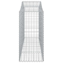Paniers à gabions arqués 5 pcs 200x50x120/140 cm Fer galvanisé 556253556253