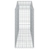 Paniers à gabions arqués 6 pcs 200x50x100/120 cm fer galvanisé 556255556255