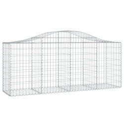 Paniers à gabions arqués 6 pcs 200x50x80/100 cm Fer galvanisé 556256556256
