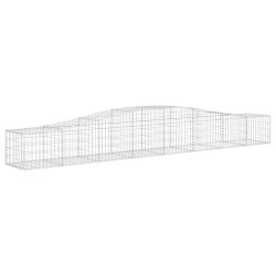 Paniers à gabions arqués 5 pcs 400x50x40/60 cm Fer galvanisé 556258556258