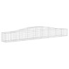 Paniers à gabions arqués 5 pcs 400x50x40/60 cm Fer galvanisé 556258556258