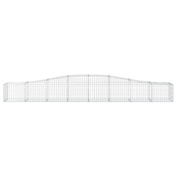 Paniers à gabions arqués 5 pcs 400x50x40/60 cm Fer galvanisé 556258556258