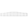 Paniers à gabions arqués 5 pcs 400x50x40/60 cm Fer galvanisé 556258556258