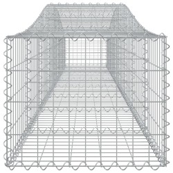 Paniers à gabions arqués 5 pcs 400x50x40/60 cm Fer galvanisé 556258556258