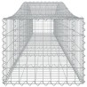 Paniers à gabions arqués 5 pcs 400x50x40/60 cm Fer galvanisé 556258556258