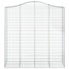 Paniers à gabions arqués 3 pcs 200x50x200/220 cm Fer galvanisé 556259556259