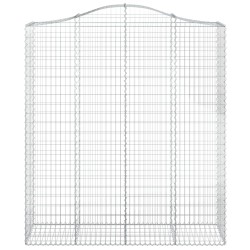 Paniers à gabions arqués 3 pcs 200x50x220/240 cm Fer galvanisé 556260556260