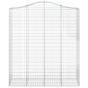 Paniers à gabions arqués 3 pcs 200x50x220/240 cm Fer galvanisé 556260556260