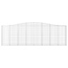 Paniers à gabions arqués 3 pcs 400x30x120/140 cm Fer galvanisé 556262556262