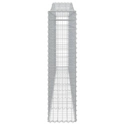 Paniers à gabions arqués 3 pcs 400x30x120/140 cm Fer galvanisé 556262556262