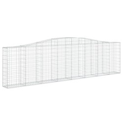 Paniers à gabions arqués 3 pcs 400x30x100/120 cm Fer galvanisé 556263556263