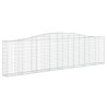 Paniers à gabions arqués 3 pcs 400x30x100/120 cm Fer galvanisé 556263556263