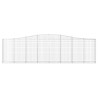 Paniers à gabions arqués 3 pcs 400x30x100/120 cm Fer galvanisé 556263556263