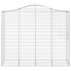 Paniers à gabions arqués 4 pcs 200x50x160/180 cm Fer galvanisé 556265556265
