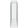 Paniers à gabions arqués 4 pcs 200x50x160/180 cm Fer galvanisé 556265556265