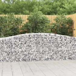 Paniers à gabions arqués 3 pcs 400x50x80/100 cm Fer galvanisé 556267556267