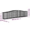 Paniers à gabions arqués 3 pcs 400x50x80/100 cm Fer galvanisé 556267556267