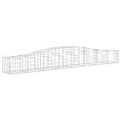 Paniers à gabions arqués 4 pcs 400x50x40/60 cm Fer galvanisé 556268556268