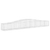 Paniers à gabions arqués 4 pcs 400x50x40/60 cm Fer galvanisé 556268556268