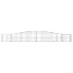 Paniers à gabions arqués 4 pcs 400x50x40/60 cm Fer galvanisé 556268556268